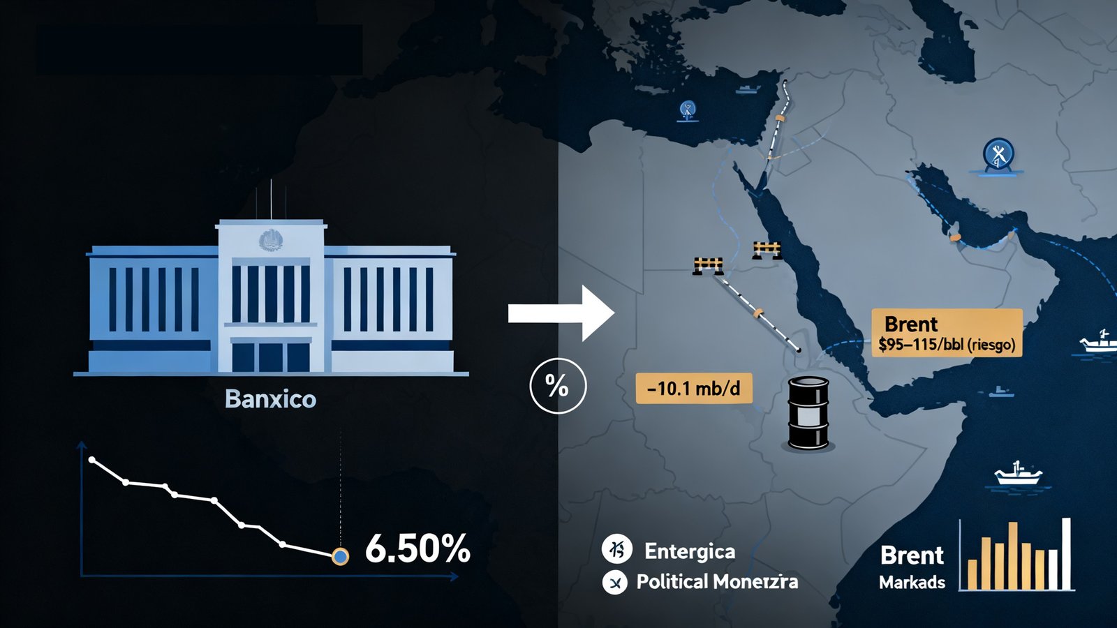 Banxico baja tasa a 6.50%